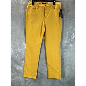 Charter Club Women's Honey Glaze Straight-Leg Lexington Tummy Control Jeans SZ16